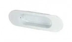 Recessed oval bowl handle Zamak white, L.110mm, W.36mm, D.14mm, 1 piece .