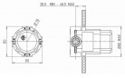 4-way changeover switch for panel mounting.