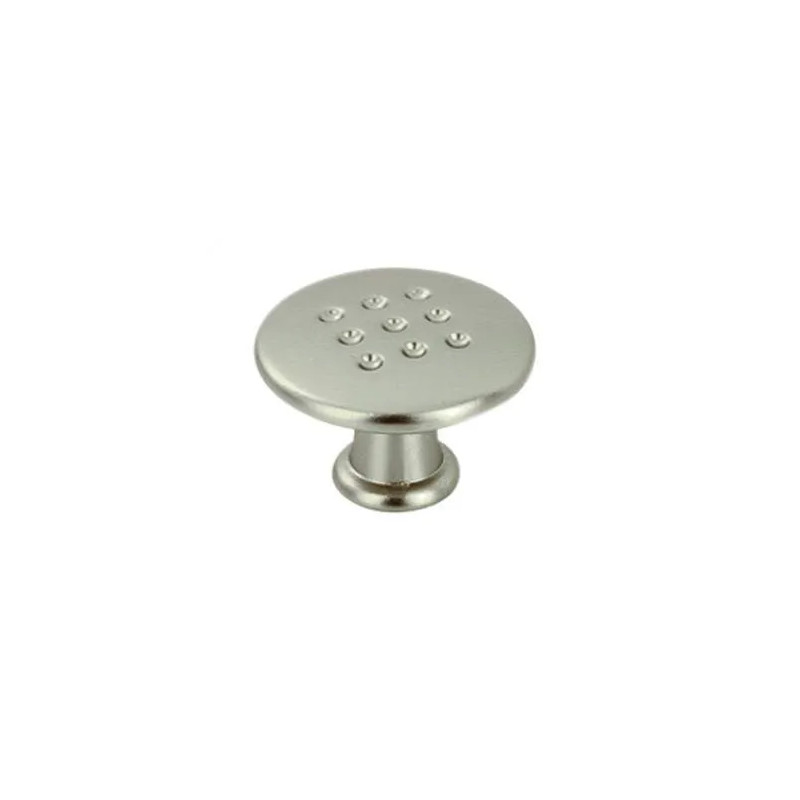 Watering can knob, satin nickel-plated, D.30mm, H.20mm, 1 piece with screws.