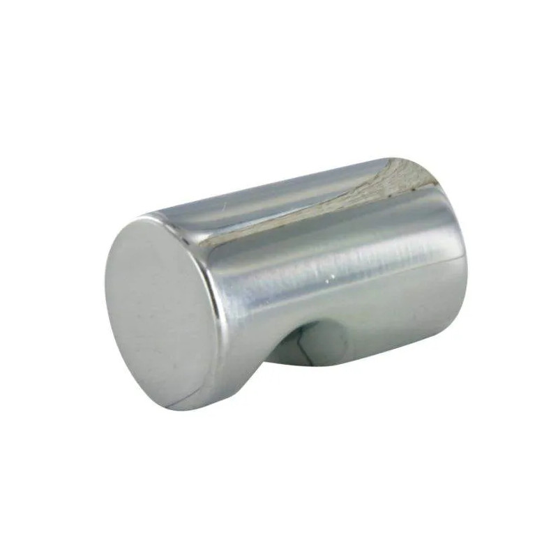 Pull knob, chrome-plated Zamak, D.15mm, H.26mm, 1 piece with screws.