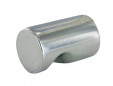 Pull knob, chrome-plated Zamak, D.15mm, H.26mm, 1 piece with screws.