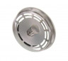 Stainless steel basket for sink drain, diameter 79 mm, 20 holes