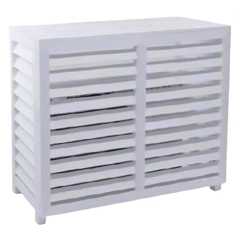 White composite air-conditioning cover, external dimensions 950x420x720mm.