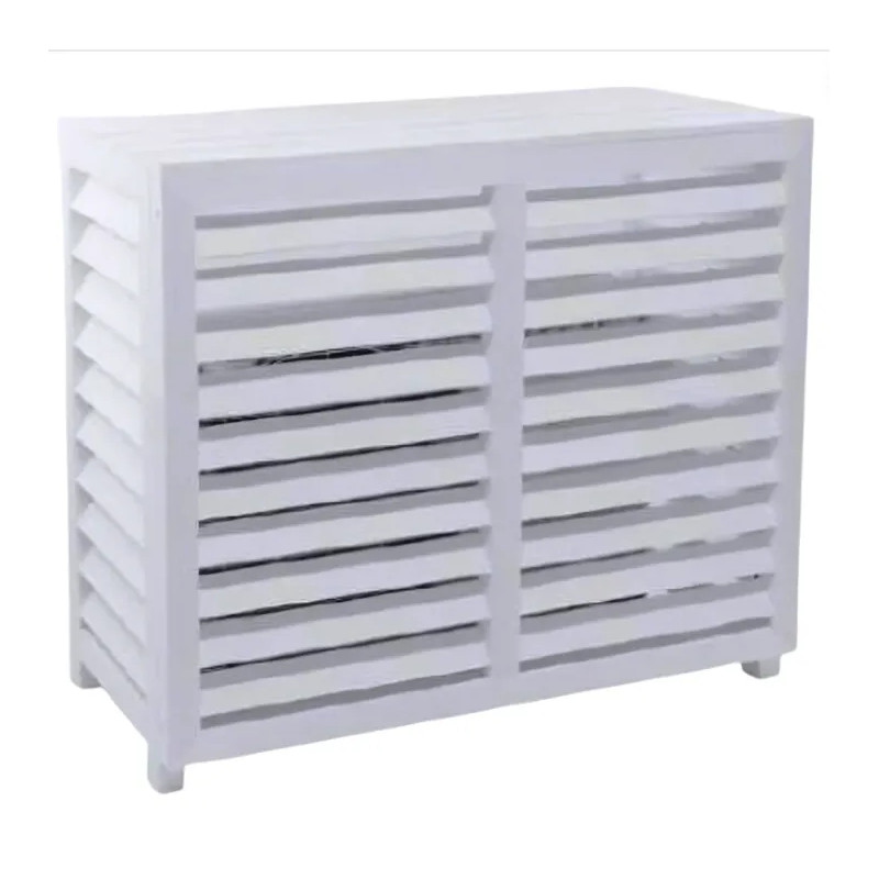 White composite air-conditioning cover, external dimensions 1050x496x831mm.