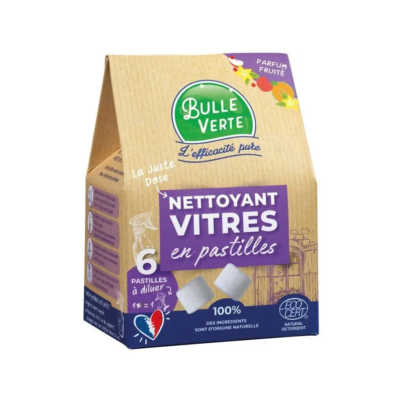 Nettoyant vitres en pastilles, 6 doses