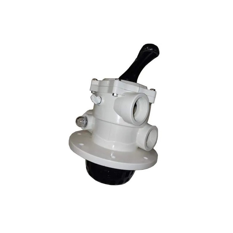 TM12-E 6-way white bolt-on top valve (8 holes), D.203mm.