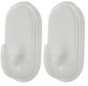 Oval adhesive deco hook, H.46mm, W.26mm, 2 pcs. 