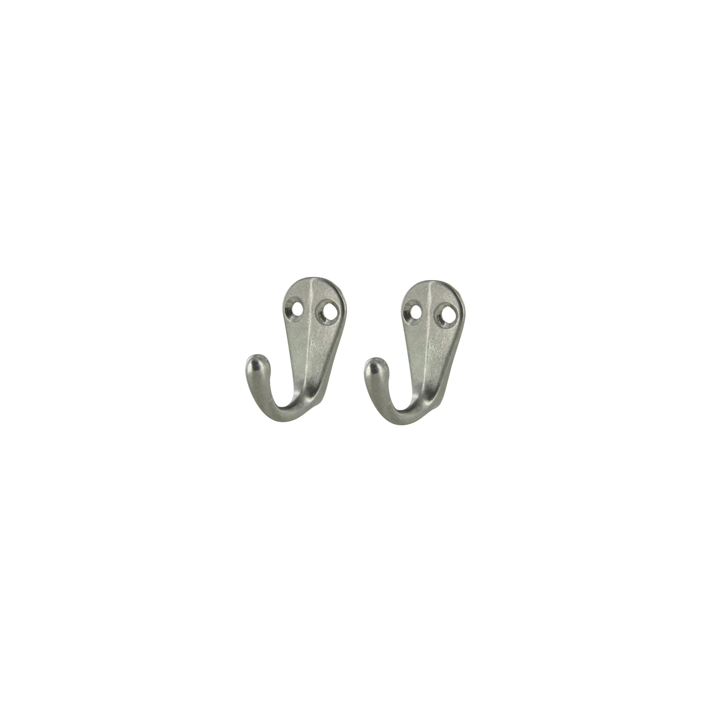 Decorative cane hook H.40mm, aluminium, 2 pcs.