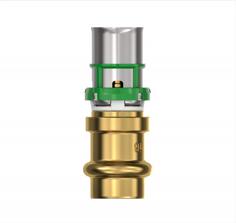 Pasarela MultiSkin conexión a presión cobre 14 mm, multicapa 16x2