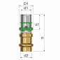 MultiSkin bridge fitting, copper crimp 14 mm, multi-layer 16x2