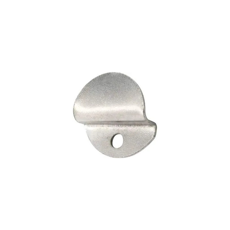 Cut-out ice cleat, L.28mm, H.20mm, Th.7mm, nickel-plated steel, 4 pcs.