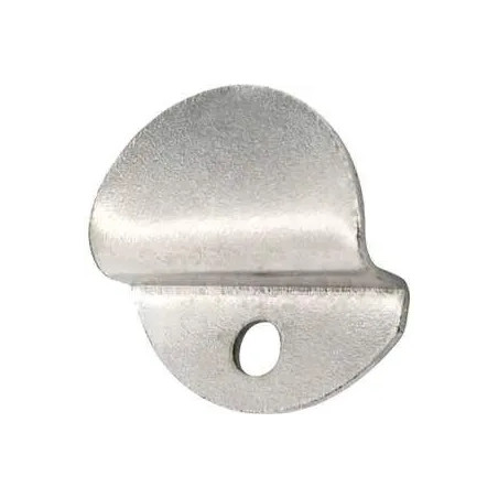 Cut-out ice cleat, L.28mm, H.20mm, Th.7mm, nickel-plated steel, 4 pcs.