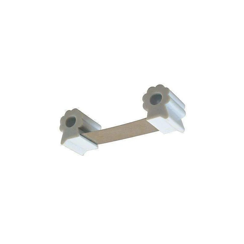 Floor-mounted door stopper / wedge, spring blade model, W.35mm, H.38mm, D.126mm , 1 piece.