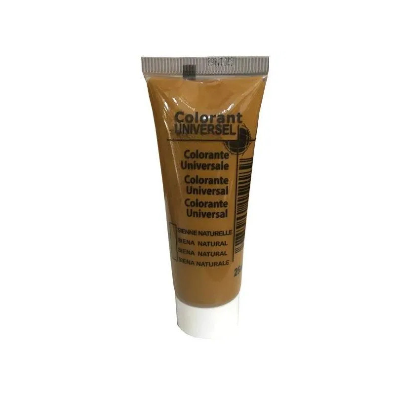 Colorante universale, tubo da 25 ml, terra di Siena naturale.