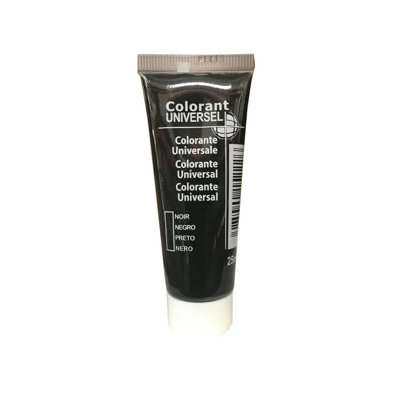 Universal colorant, 25ml tube, black.