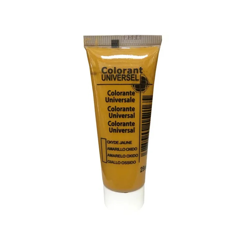 Colorant universel, tube de 25ml, oxyde jaune.