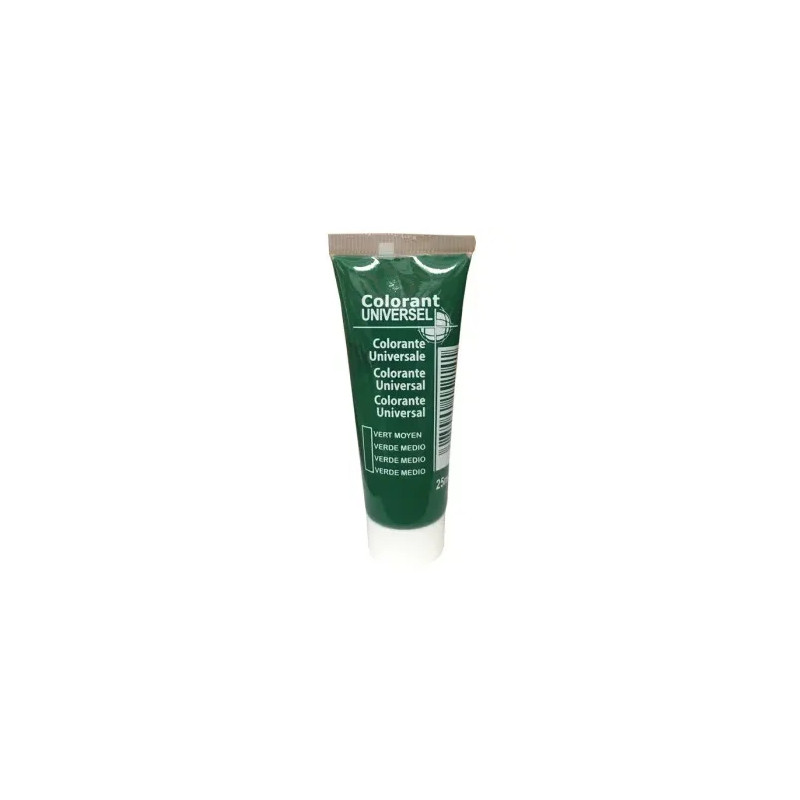 Colorant universel, tube de 25ml, vert moyen.