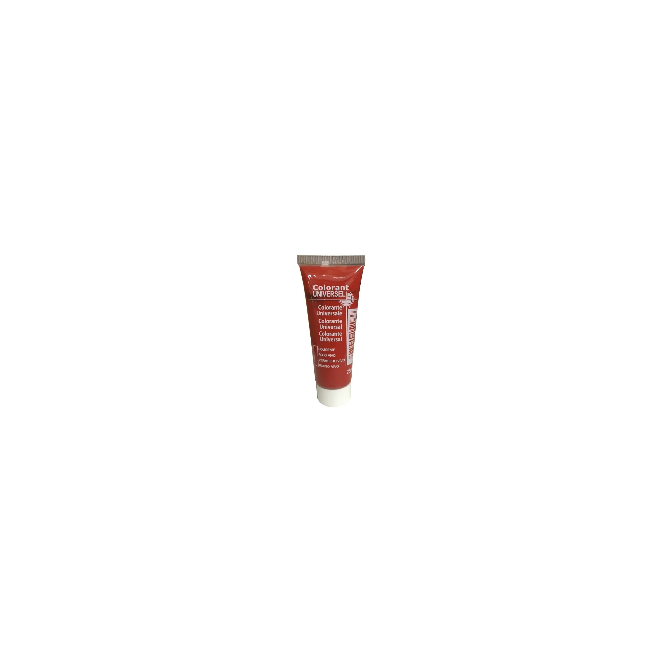 Colorant universel, tube de 25ml, rouge vif.