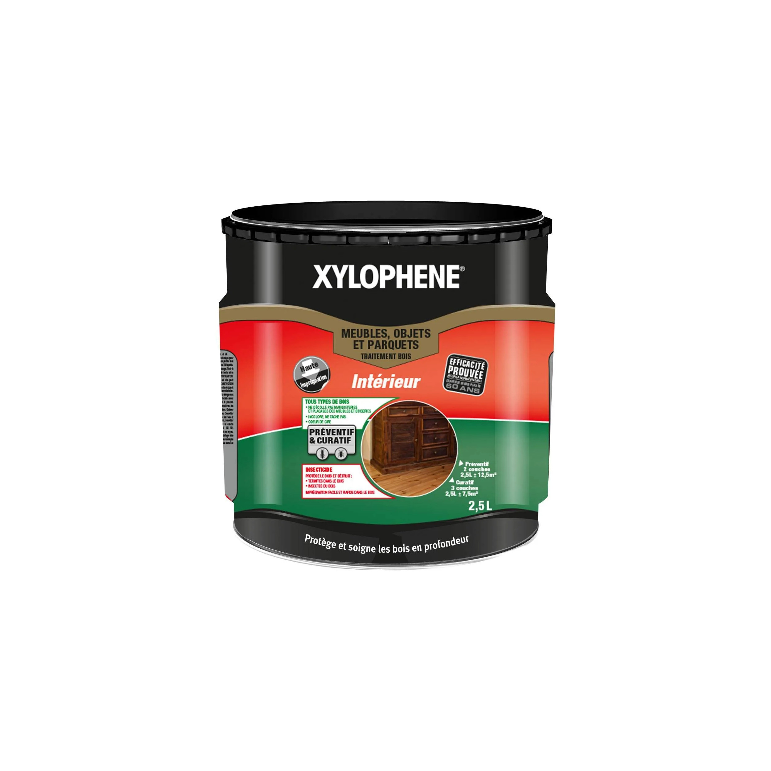 Xylophène bois meuble, efficacité garantie 25ans 500ml.