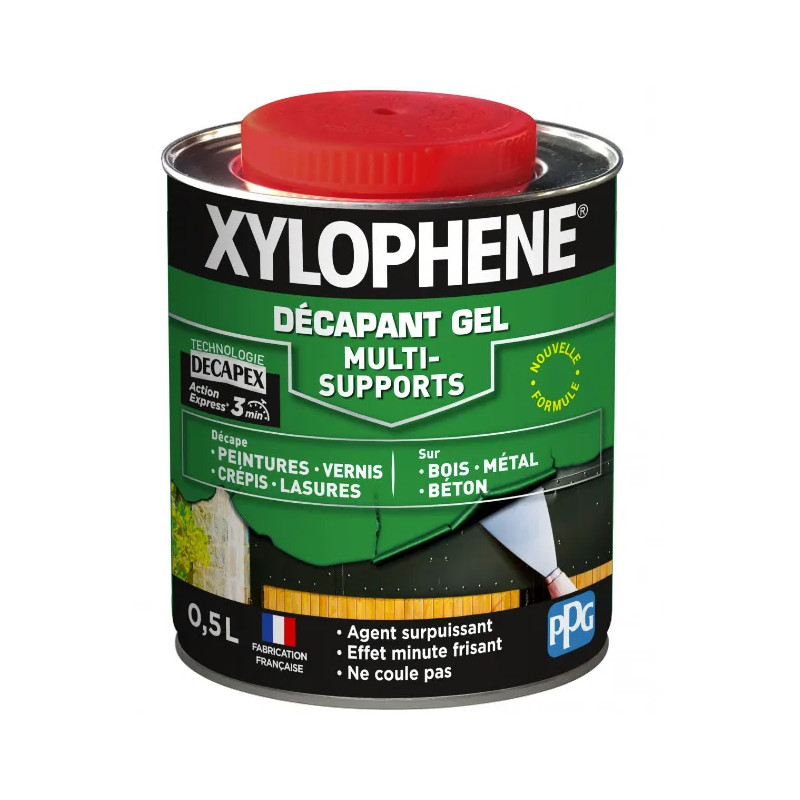 Xylophène décapant gel multi support 0.5l incolore.