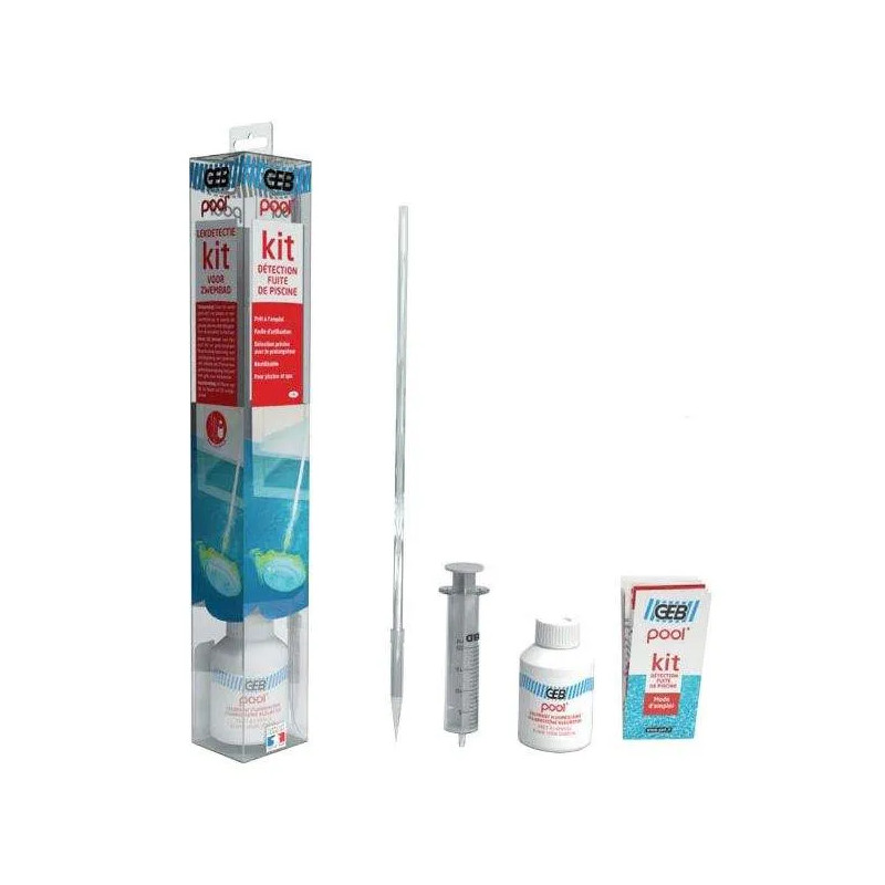 Leak detection kit for swimming pools and SPAs.