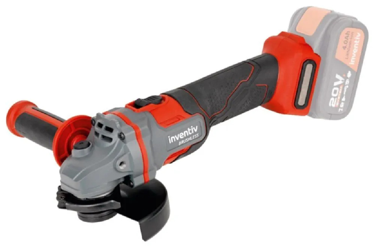 20V brushless portable angle grinder 125 mm, 8500 rpm