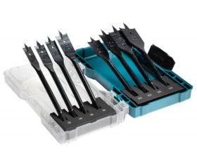 Coffret de 8 mèches à bois plates MAKITA, 12,14,16,18,20,22,25,32 mm, tige hexagonale  