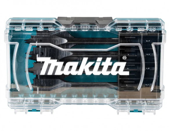 Coffret de 8 mèches à bois plates MAKITA, 12,14,16,18,20,22,25,32 mm, tige hexagonale  