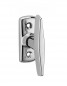 Handle, square window knob 7mm, chrome alloy