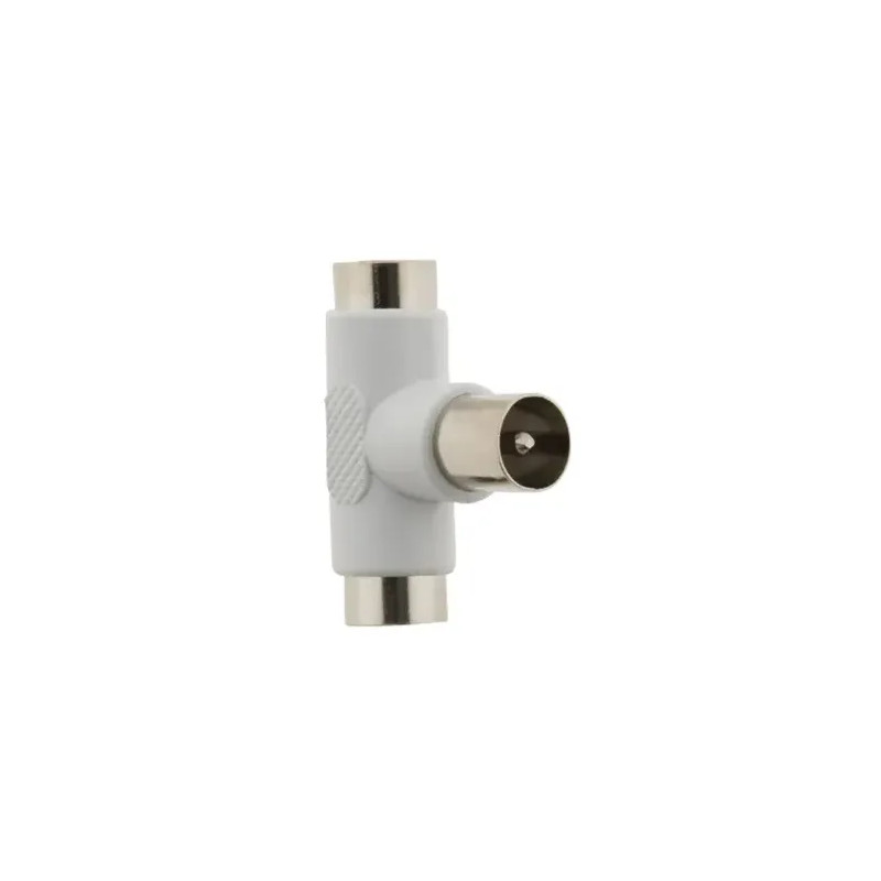 Tap-off tee, 1 male inlet, 2 female outlets, diameter 9.52mm.