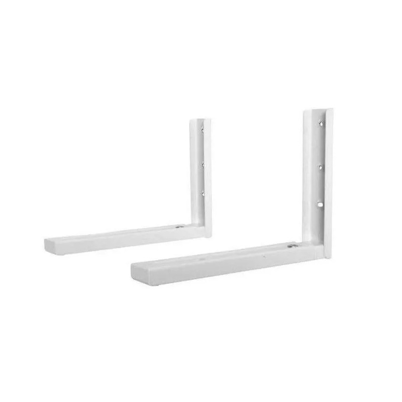 Soporte de pared para horno microondas, soporte angular 220x460 mm, 2 piezas