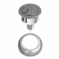 Complete chrome-plated knob for MECADOR 63 flush mechanism