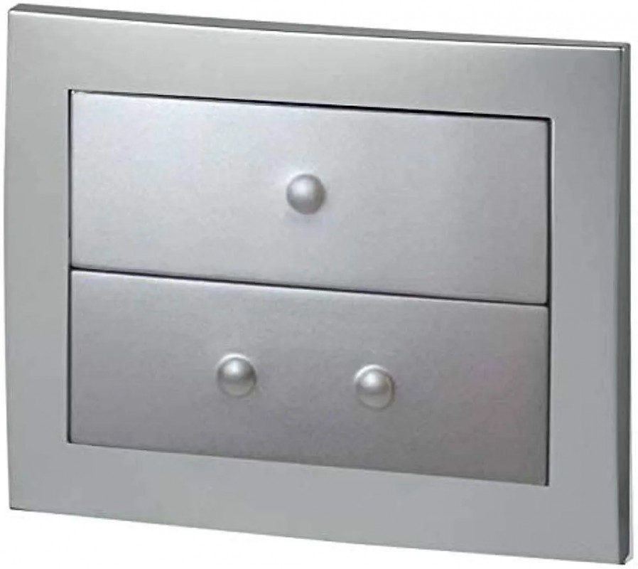 EGAL two-touch mat chrome-plated control panel.