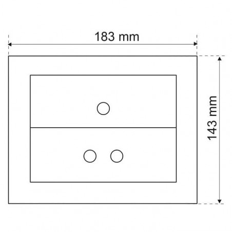 EGAL two-touch mat chrome-plated control panel.