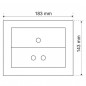 EGAL two-touch mat chrome-plated control panel.