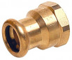 Female crimp sleeve 12x17, for 12mm diameter copper.