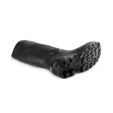 Botte de sécurité, noir, toile enduite PVC, taille 43.