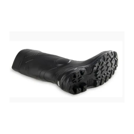 Botte de sécurité, noir, toile enduite PVC, taille 44.