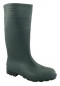 Green PVC-coated canvas boots, no safety features, size 42.