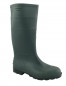 Grüne, PVC-beschichtete Leinwandstiefel ohne Sicherheitsfunktion, Größe 43.