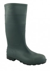 Botte en toile enduite PVC vert, sans sécurité, taille 44.