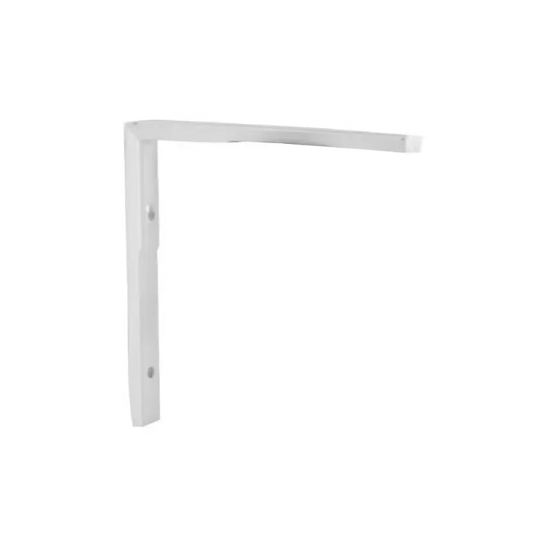 Symmetrical white aluminium universal bracket 70x70mm.