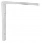 Symmetrical white aluminium universal bracket 70x70mm.