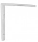 90x90mm white aluminum symmetrical universal bracket.