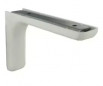 Leonard steel and white plastic angle bracket, 80x117mm.