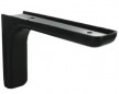 Leonard steel and black plastic angle bracket, 80x117mm.