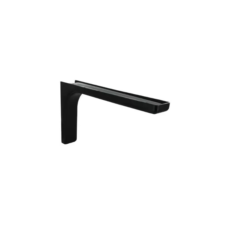 Leonard steel and black plastic angle bracket, 114x180mm.