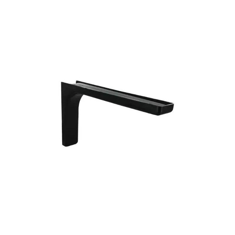 Leonard steel and black plastic angle bracket, 144x240mm.