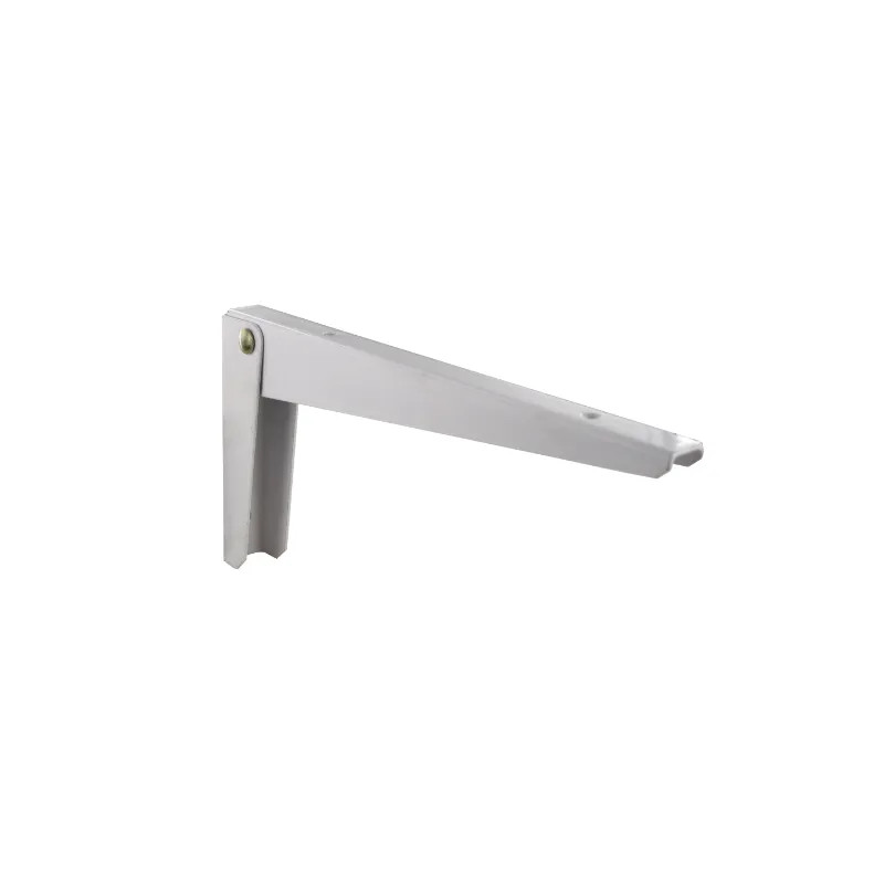 Folding angle bracket H.130xW.300mm in white steel.