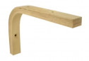 Multi-ply glued laminated wood screw-on bracket H.100xL.150mm.